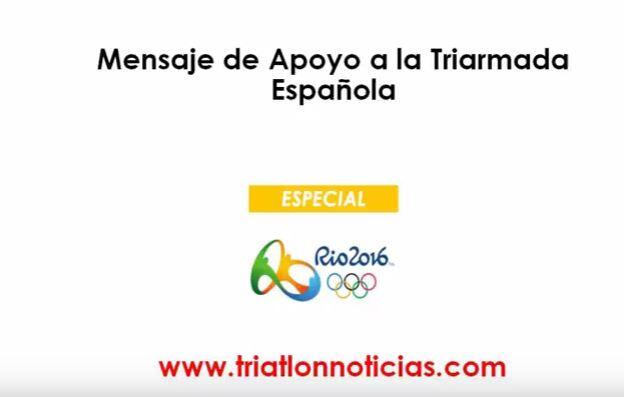 Mensaje de Apoyo de Nuestos deportistas a la triarmada