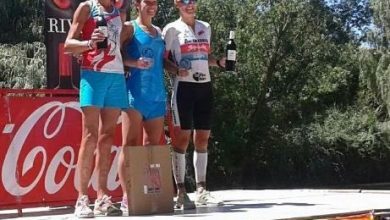 Podium Femenino triatlón aranda