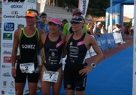 Podium féminin du triathlon de Guadalajara