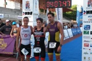 Pódio de Guadalajara Triathlon masculino