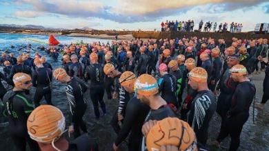 Salida Ironman 70.3 Lanzarote
