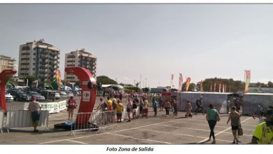 Zona de salida en una etapa de la vuelta