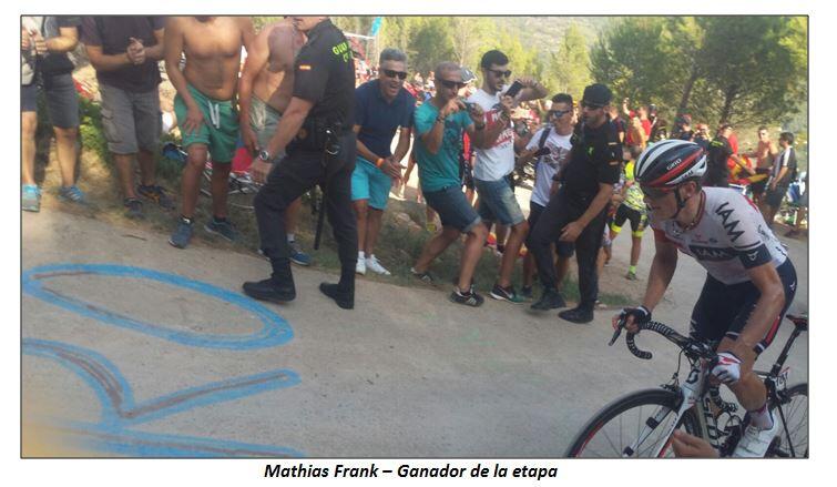 Mattias Frank ganador de una etapa en la vuelta