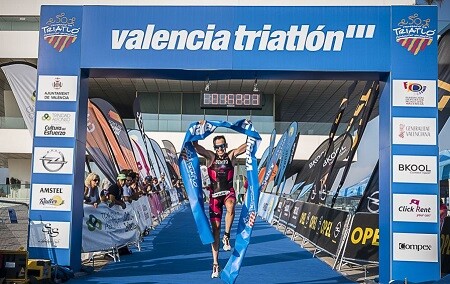 Antonio Benito winner of the Valencia Triathlon