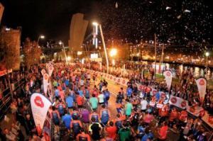 Llegada del Bilbao Nigth Marathon