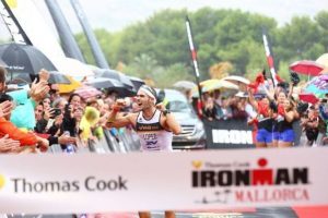 Carlos Lopez winning the Ironman Mallorca