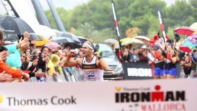 Carlos Lopez ganando el Ironman Mallorca