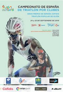 Affiche du championnat des clubs de triathon d'Espagne