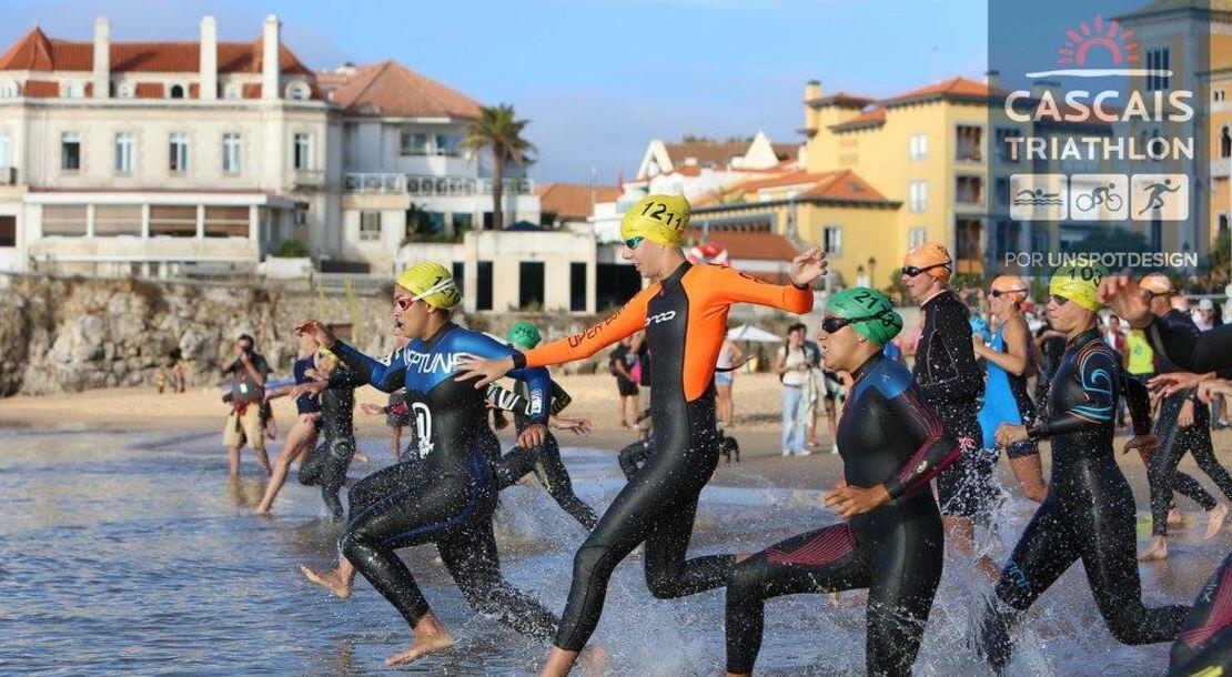 Cascais Triathlon - início da natação