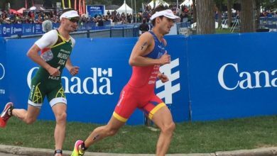 Mario Mola corriendo en Edmonton