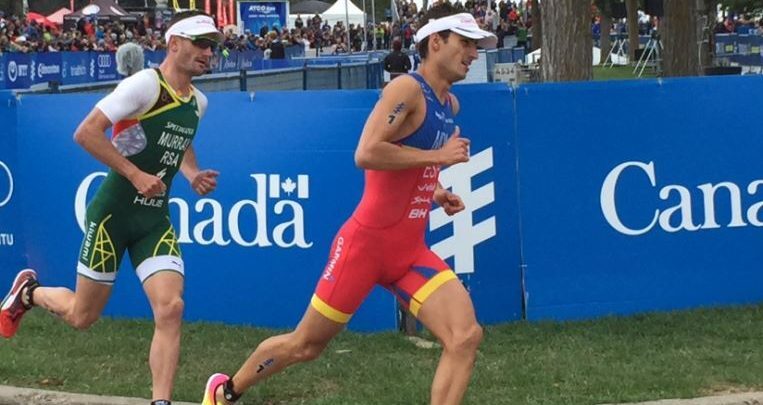 Mario Mola running in Edmonton