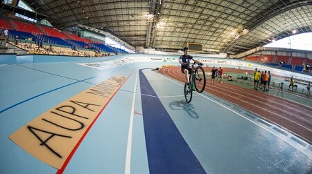 Markel Uriarte Guinness Record de l'heure à une roue