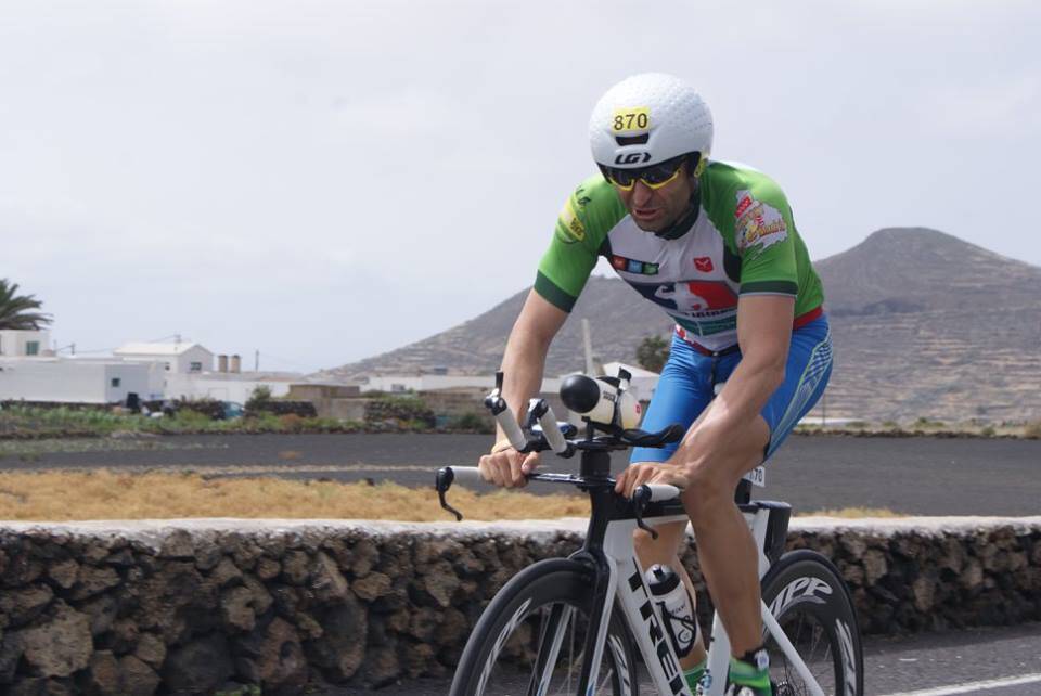 Podium de David Corredor à l'Ironman Hawaï Kona 2016