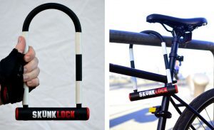 SkunkLock le cadenas pour le vélo qui vous fait vomir si vous voulez le casser