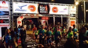 11.000 runners participated in the Bilbao Nigth Marathon party