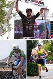 Carlos Aznar, David Corredor y Pedro Jose Andújar podios Españoles GGEE en Kona