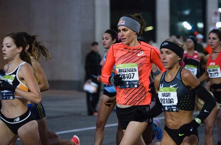 Gwen Jorgensen en el Campeonato USA 10 millas