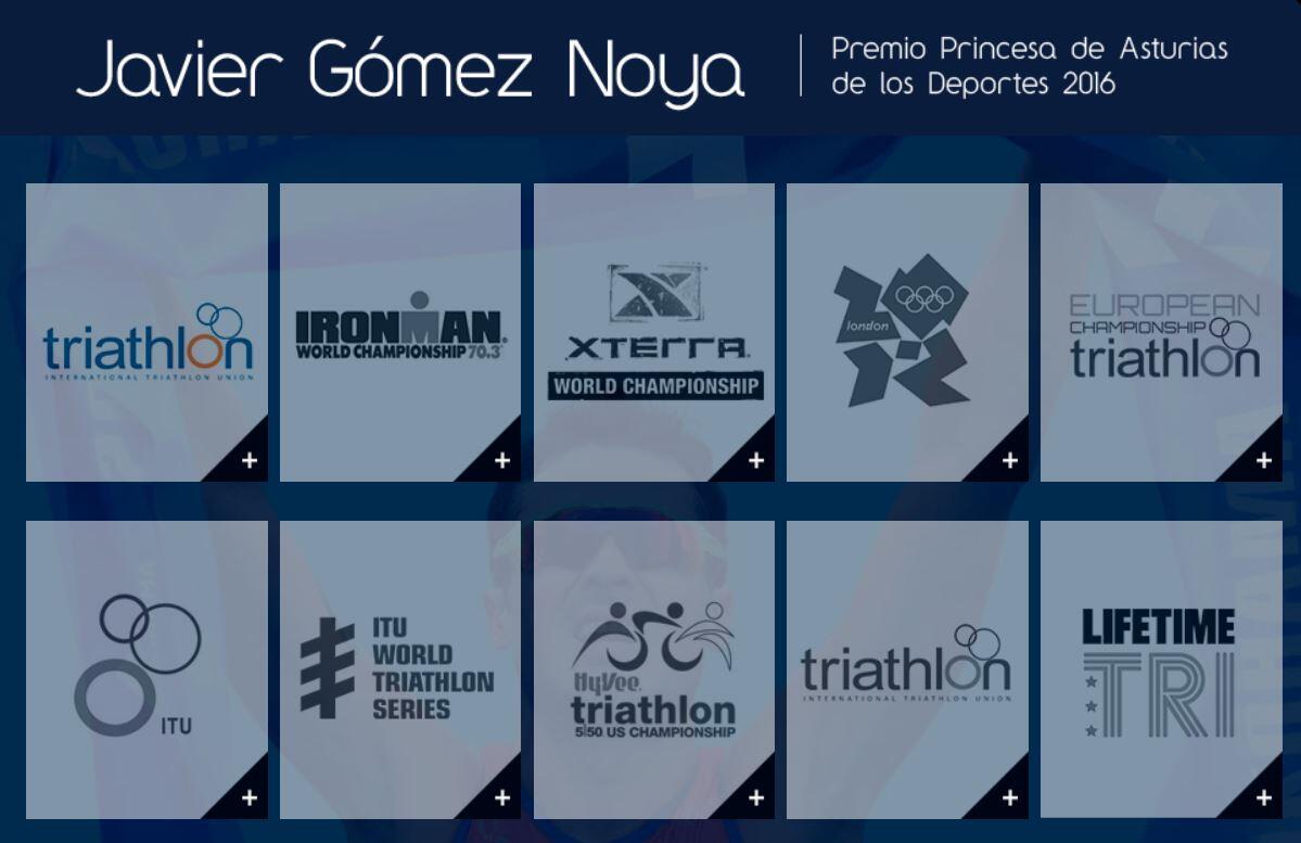 Palmares de Javier Gómez Noya 