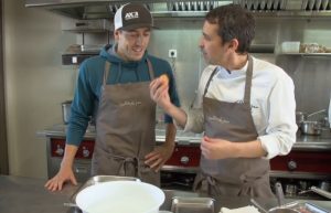Video Fernando Alarza cooking with Chef Javier Olleros