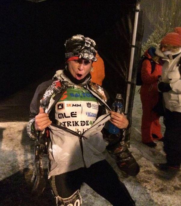 Alba Reguillo Seconda classificata spagnola nella corsa sulla neve