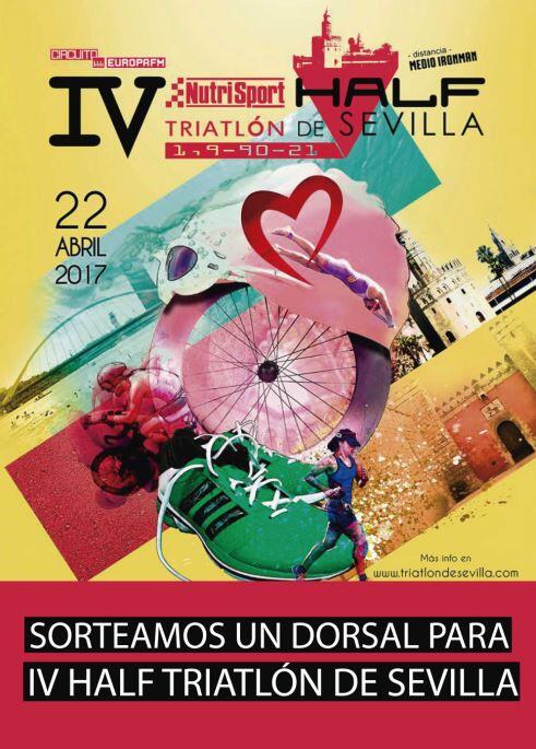 Poster di Siviglia del mezzo triathlon