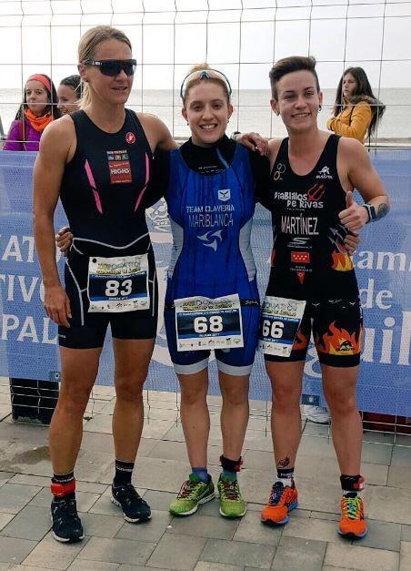 Frauenpodest beim Duathlon de Aguilas