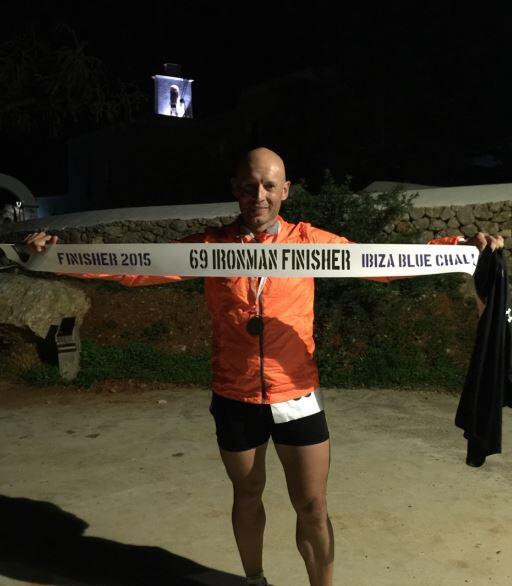 Carlos Ramirez è arrivato al traguardo nell'Ibiza Blue Challenge