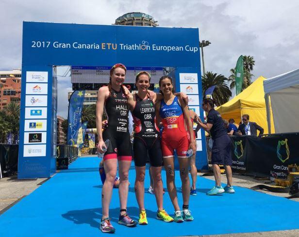 Carmen Gómez terceira na Taça Eurpa Triathlon Gran Canaria