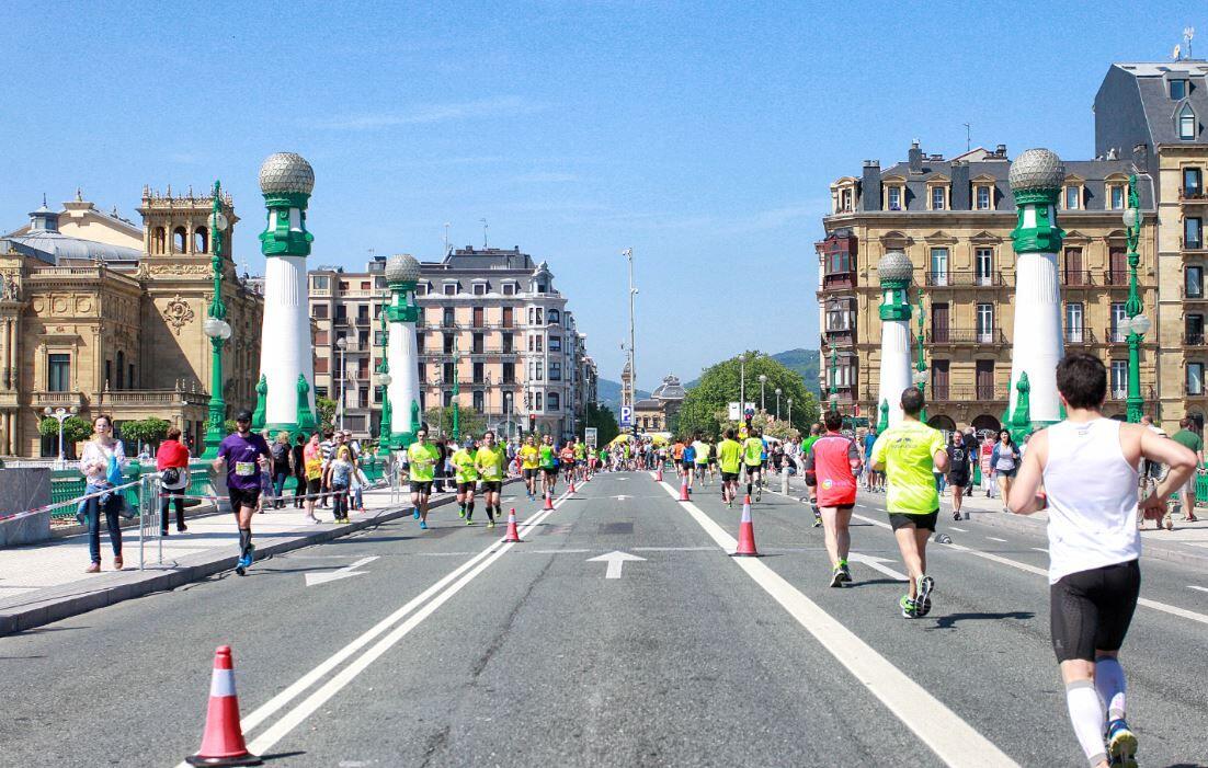 Mezza maratona a circuito completamente piatto donosti