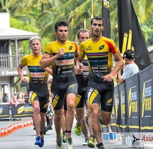 Javier Gómez Noya e Mario Mola nel triathlon della Super League