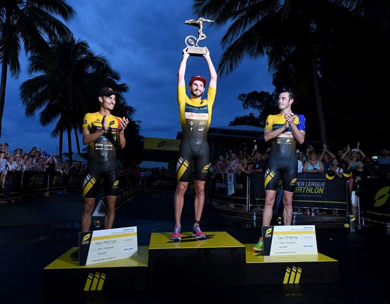 Podium général de Super League Triathlon