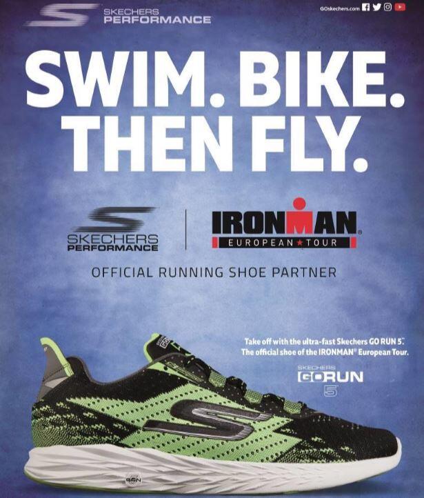 Cartel Skechers Patrocinador Ironman