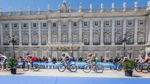 Noya, Mola and Alarza vs the Brownlee Brothers at the World Cup in Madrid