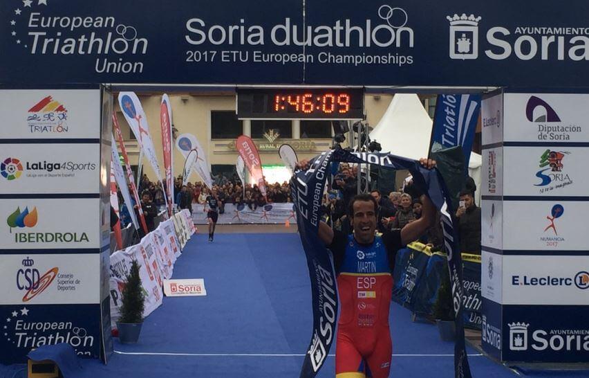 Emilio Martín Champion d'Europe Duathlon Soria