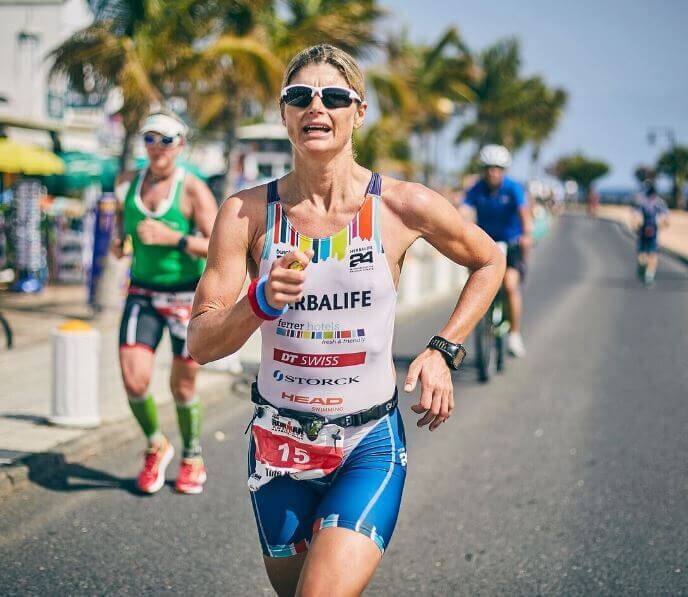 Tine Holst beim Ironman-Rennen auf Lanzarote
