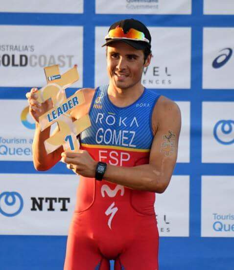 Javier Gómez Noya, leader de la Série mondiale de triathlon