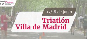 Últimos dias para se inscrever na XXVI TRIATLON VILLA DE MADRID