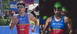 Antonio Serrat 7 e Anna Godoy 8 no Sprint Triathlon European Championship.