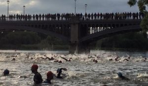 Alles vorbereitet für die Triathlon Media Distancia von Salamanca