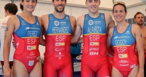 The Spanish Mixed Relay team eighth in the European Championship of Kitzbuhel despite the adversities