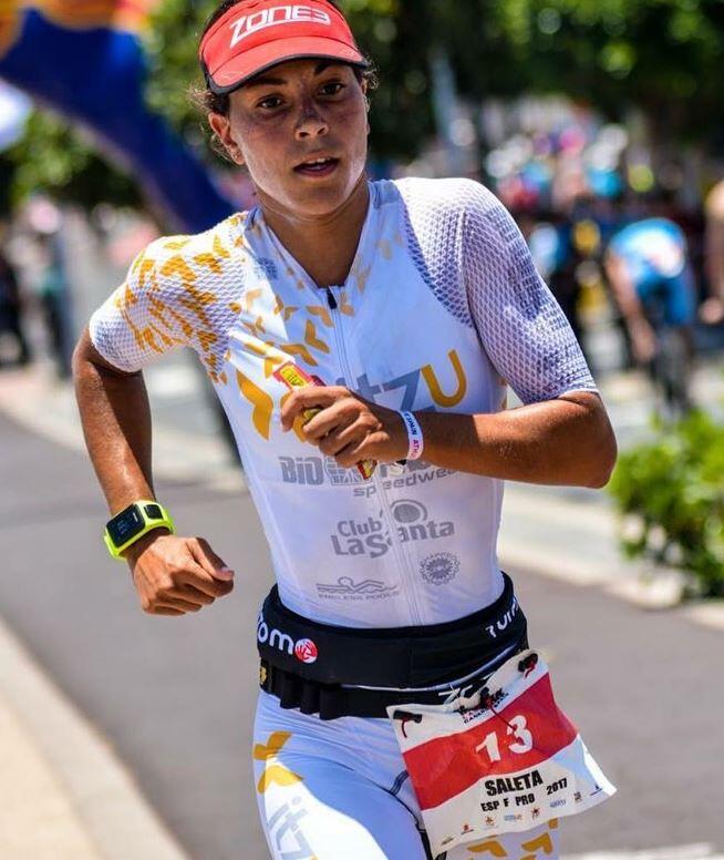 Saleta Castro em corrida a pé