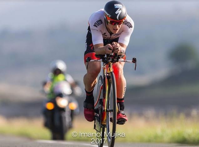 Pablo Dapena à vélo