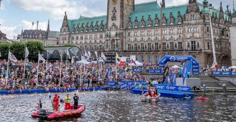 Schwimmen der Hamburger Wachtturm-Gesellschaft