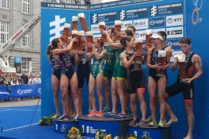 Australien Triathlon Weltmeister von Mixed Relay