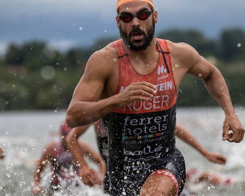 Roger Serrano in gara a Xterra