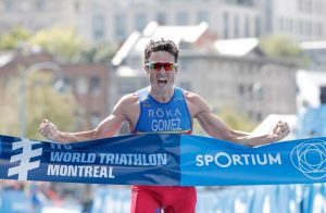 The data that show that Javier Gómez Noya is the king of Olympic distance
