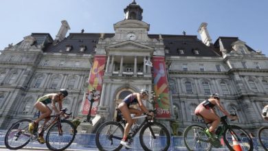 Paso ciclista en la Serie Mundial en Montreal
