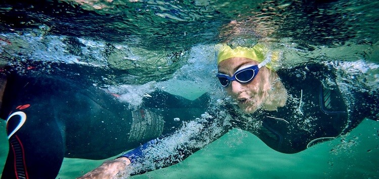 Natación en un Ironman