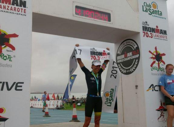 Anna Haug wins the Ironman 70.3 Lanzarote
