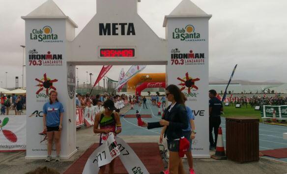 Anna Noguera fifth in the Ironman 70.3 Lanzarote